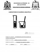 Dsds LABORATORIO DE QUÍMICA ANALÍTICA I