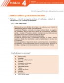 Literatura clásica y situaciones actuales