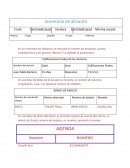 En un Inventario de Almacén, se necesita el nombre del producto, cuanta cantidad tiene y en general “Merma” La dañada se podría decir.