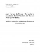 Juan Manuel de Rosas y las masas populares