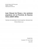 Juan Manuel de Rosas y las masas populares