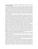 Avances en aplicaciones tecnologicas