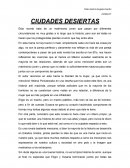 Ciudades desiertas resumen