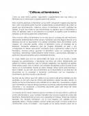 Discurso “Criticas al feminismo “