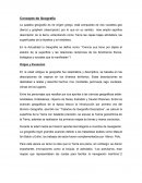 Concepto de la geografia