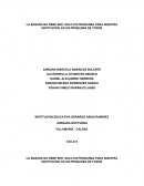 LA BASURA NO DEBE SER SOLO UN PROBLEMA PARA NUESTRA INSTITUCIÓN, ES UN PROBLEMA DE TODOS