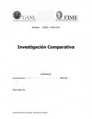 Investigación Comparativa ENERO – JUNIO 2018