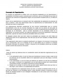 Como es que se da un buen Concepto organizacion