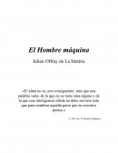 El Hombre máquina Julien Offray de La Mettrie