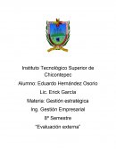 “Evaluación externa” Sistema Sabatino Evaluación externa de Gasolinera Foy Chicontepe