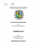 TALLER DE INVESTIGACIÓN - HIDRAULICA