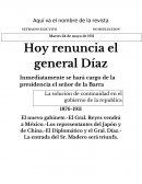 La solución de continuidad en el gobierno de la republica