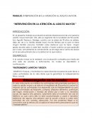 TRABAJO: INTERVENCIÓN EN LA ATENCIÓN AL ADULTO MAYOR.