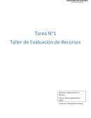Evaluacion de recursos- Taller de Evaluación de Recursos