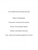 Análisis de películas ganadoras al oscar 2018 Tema: análisis de las películas ganadoras de los Oscar