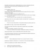 REVISIÓN DEL PROCESO DE COMPRENSIÓN DE LECTURA E INTRODUCCIÓN DE ESTRATEGIA PARA ANALILZAR LA INFORMACIÓN DE UN TEXTO