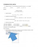 COMBINACION LINEAL EN GEOGEBRA