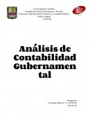 Análisis de Contabilidad Gubernamental