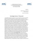 Sociología Cultura Y Educación