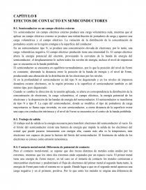 EFECTOS DE CONTACTO EN SEMICONDUCTORES. Página 1