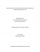 INVESTIGACIÒN PROCESOS DE GESTIÓN RECURSOS HUMANOS EN MAKRO SUPERMAYORISTA SAS