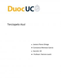 Guion Terciopelo Azul. Página 1