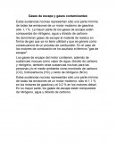 Cuales son los Gases de escape y gases contaminantes