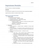 Etapas de una impresión dental