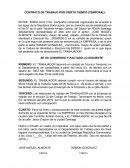 CONTRATO DE TRABAJO POR CIERTO TIEMPO (TEMPORAL)