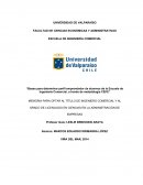 MEMORIA PARA OPTAR AL TÍTULO DE INGENIERO COMERCIAL Y AL GRADO DE LICENCIADO EN CIENCIAS EN LA ADMINISTRACIÓN DE EMPRESAS