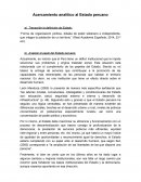 Acercamiento analítico al Estado peruano