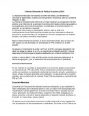 Criterios Generales de Política Económica 2018