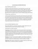 Escuelas administrativas. Principal método: estudio de casos