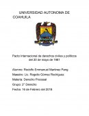 Pacto Internacional de derechos civiles y políticos del 20 de mayo de 1981