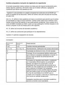 Cambios propuestos al proyecto de reglamento de capacitación