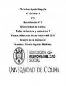 Taller de lectura y redacción 2 Ensayo de la depresión