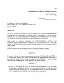 PROCEDIMIENTO JUDICIAL NO CONTENCIOSO