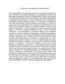 ¿Cuáles son los resultados de ser emprendedores?