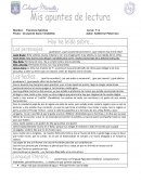 Apuntes de Lectura Un Puente Hacia Terabithia