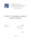 Práctica N°1. Conocimiento y manejo del material de laboratorio