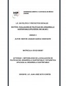METODOLOGÍA DE LA EVALUACIÓN DE POLÍTICAS DEL DESARROLLO SUSTENTABLE Y ESTADÍSTICA APLICADA AL DESARROLLO SUSTENTABLE