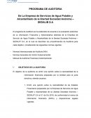 PROGRAMA DE AUDITORIA SEDALIB S.A