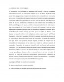 LA DEFENSA DEL CONSUMIDOR