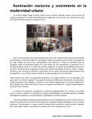 Iluminación nocturna y crecimiento en la modernidad urbana