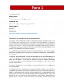 Ejemplo de un Foro el rol de las organizaciones
