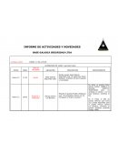 INFORME DE ACTIVIDADES Y NOVEDADES BASE GALAXIA SEGURIDAD LTDA