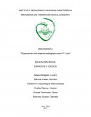 Organización del espacio pedagógico para 1er ciclo