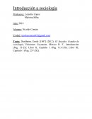 Reseña "El Suicidio" - E. Durkheim