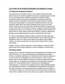 Los Fines de la Política Extranjera de Estados Unidos