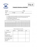 Prueba literatura e identidad cuarto medio